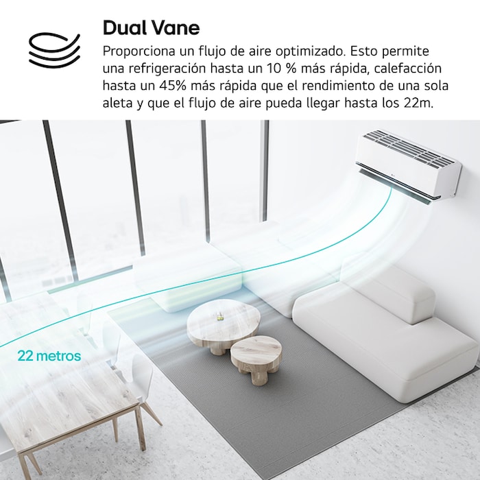 LG DualCool® 12M: Aire Acondicionado A+++/A++, Control Consumo Futuro, WIFI, MAGNA12M.SET